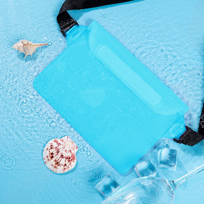 3 katmanlı mühürlü büyük cep telefonu su geçirmez çanta kaskatı şerit yüzme su geçirmez fanny paket PVC rafting açık deniz