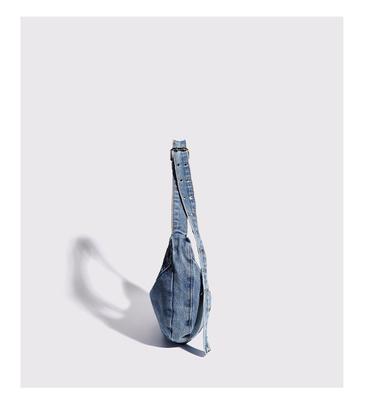 2024 Sınır ötesi Yeni Alt Kol Çantası Niche Tasarımı Retro Yıkama Denim Çantası SENIOR DUMPLING BAG
