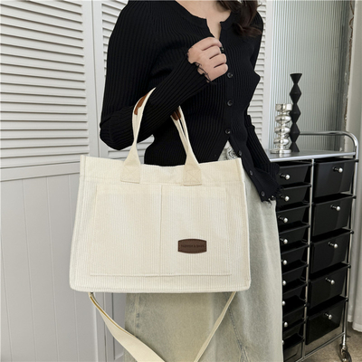 CANVAS TOTE BAG STREET FASHION Büyük kapasiteli omuz çantası Erkek ve Kadın Sınıfı Çanta Çanta Çanta Çanta