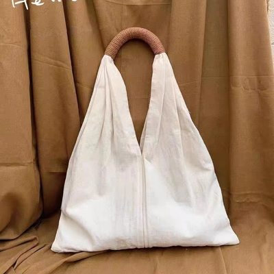 FASYON FRENCH VINTAGE pamuk linon çanta HARAJUKU STYLE tek omuzlu tuval çanta MORI SYSTEMİ