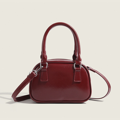 Yeni moda el çantası Kore retro PU küçük vücut çantası crossbody bowling çantası kadınlar