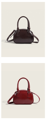 Yeni moda el çantası Kore retro PU küçük vücut çantası crossbody bowling çantası kadınlar