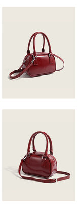 Yeni moda el çantası Kore retro PU küçük vücut çantası crossbody bowling çantası kadınlar