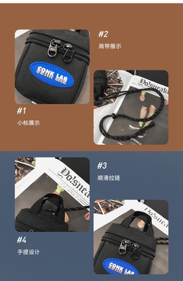 Kulaklık çantası mini madeni para çantası kart çantası anahtar çantası crossbody çantası erkek moda çantası dekoratif küçük asılı çanta