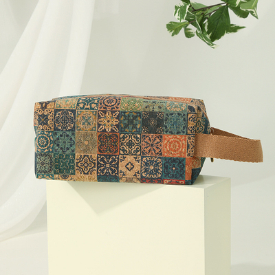 VINTAGE Gerçek ahşap baskı Kork parası Cüzdan Kork baskı parası çanta KEY KÖK ÇEKER Çanta NOSTALJİYA Çanta