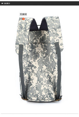 CAMO Çift Omuz Kova Büyük Kapasiteli Çanta Dışarıda CAMO Sırt Çanta Tek Omuz Beden Çaprazı Seyahat Sırt Çanta El Çantası