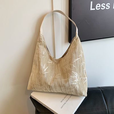 Yeni Çin tarzı büyük kapasiteli koltuk altı çantası yeni moda ortaçağ omuz çantası kadın azınlık yolcu Tote çantası