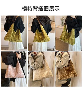 Yeni Çin tarzı büyük kapasiteli koltuk altı çantası yeni moda ortaçağ omuz çantası kadın azınlık yolcu Tote çantası
