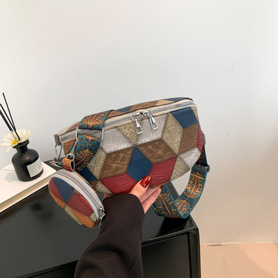 Sonbahar ve Kış RETRO KOSMETİK ÇANTASI KADIN ÇANTASI Moda Göğüs KOSMETİK ÇANTASI Yeni Niche Tasarımı Cep telefonu RETRO FAN
