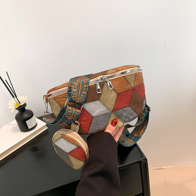 Sonbahar ve Kış RETRO KOSMETİK ÇANTASI KADIN ÇANTASI Moda Göğüs KOSMETİK ÇANTASI Yeni Niche Tasarımı Cep telefonu RETRO FAN