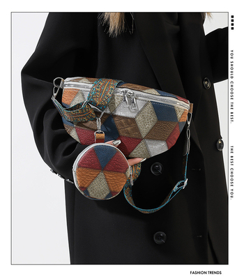 Sonbahar ve Kış RETRO KOSMETİK ÇANTASI KADIN ÇANTASI Moda Göğüs KOSMETİK ÇANTASI Yeni Niche Tasarımı Cep telefonu RETRO FAN