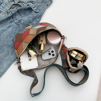 Sonbahar ve Kış RETRO KOSMETİK ÇANTASI KADIN ÇANTASI Moda Göğüs KOSMETİK ÇANTASI Yeni Niche Tasarımı Cep telefonu RETRO FAN