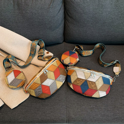 Sonbahar ve Kış RETRO KOSMETİK ÇANTASI KADIN ÇANTASI Moda Göğüs KOSMETİK ÇANTASI Yeni Niche Tasarımı Cep telefonu RETRO FAN