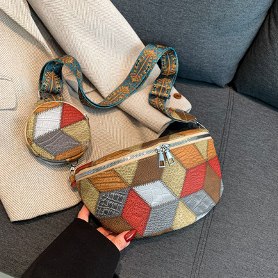 Sonbahar ve Kış RETRO KOSMETİK ÇANTASI KADIN ÇANTASI Moda Göğüs KOSMETİK ÇANTASI Yeni Niche Tasarımı Cep telefonu RETRO FAN