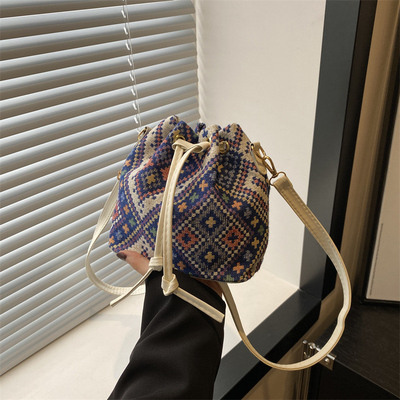 Yeni Çin Ulusal Rüzgar Koltuk Çantası Basit Moda Trend Yaz Yeni Linen Tarzı Yüksek Kaliteli SENSE Tek Omuzlu