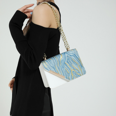 Çanta kadınların yeni moda küçük kare çanta toptan niş basit retro hızlı kum her şey tek omuz crossbody cha