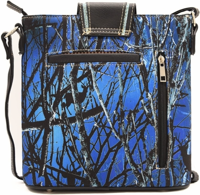 Kamuflaj Rhinestone Cross Pistol Buckle Western Crossbody El çantaları Cowgirl Country Dökme Çanta Kadınlar Tek Omuz