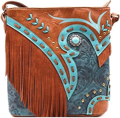 Batı koç kızı moda stili deri pervane crossbody el çantaları kadın cüzdan ülke her gün omuz çantası