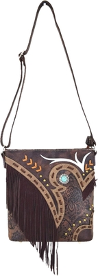 Batı koç kızı moda stili deri pervane crossbody el çantaları kadın cüzdan ülke her gün omuz çantası