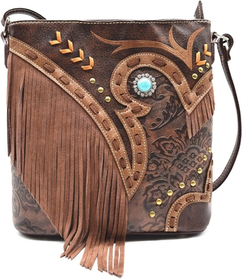 Batı koç kızı moda stili deri pervane crossbody el çantaları kadın cüzdan ülke her gün omuz çantası