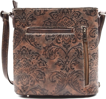 Batı koç kızı moda stili deri pervane crossbody el çantaları kadın cüzdan ülke her gün omuz çantası