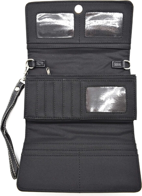 Batı Tarzı Fırça CONCHOS GEM RHINESTONE STUDED PRICELED LEATHER BURSE COUNTRY HANDBAG KADINLARIN KÖLE ÇANTASI Cüzdan SETİ