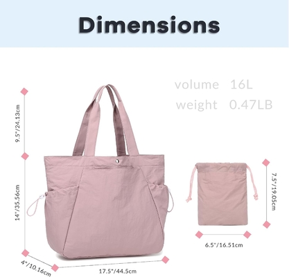 Kadınlar için BTOOP TOTE BAG, Kırılabilir plaj spor çantası, yan kesme hafif ağırlıklı seyahat,iş için şoför omuz çantası