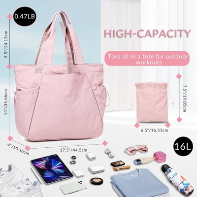 Kadınlar için BTOOP TOTE BAG, Kırılabilir plaj spor çantası, yan kesme hafif ağırlıklı seyahat,iş için şoför omuz çantası
