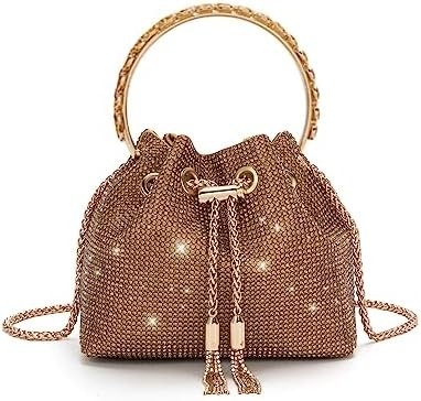 Bling Kristal Rhinestone Çanta Kadınlar için Parlak Küpçü El Çantası Akşam Düğün Partisi Balo için Crossbody Çanta