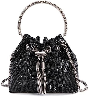 Bling Kristal Rhinestone Çanta Kadınlar için Parlak Küpçü El Çantası Akşam Düğün Partisi Balo için Crossbody Çanta