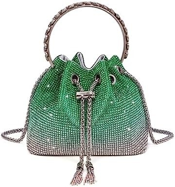 Bling Kristal Rhinestone Çanta Kadınlar için Parlak Küpçü El Çantası Akşam Düğün Partisi Balo için Crossbody Çanta