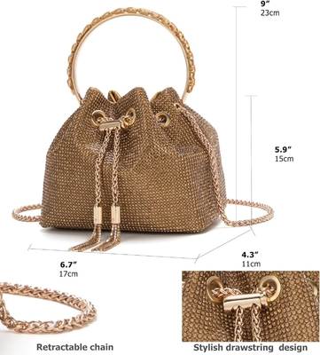 Bling Kristal Rhinestone Çanta Kadınlar için Parlak Küpçü El Çantası Akşam Düğün Partisi Balo için Crossbody Çanta
