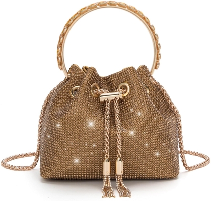 Bling Kristal Rhinestone Çanta Kadınlar için Parlak Küpçü El Çantası Akşam Düğün Partisi Balo için Crossbody Çanta