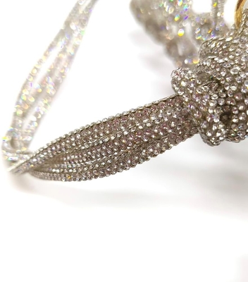 Açık Akrilik Çanta Rhinestone Akrilik Klavye Kristal Gece Çantaları Kadınlar için Glitter El Çantası Düğün Kokteyl Partisi için