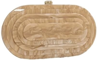 Kadınlar için Akrilik Akşam Çantası Kabuk Şekli Omuz Çanta Crossbody Glitter Mermer Çanta El Çantası