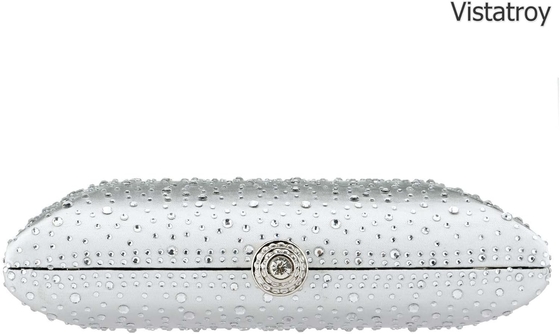 Kadın Gece Çantası Parlak Rhinestone Düğün Gece Partisi Kablo El Çantası Çanta Zincir Omuz Crossbody Çantası