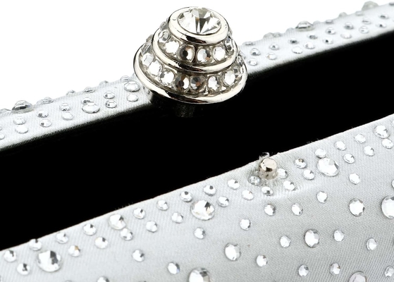 Kadın Gece Çantası Parlak Rhinestone Düğün Gece Partisi Kablo El Çantası Çanta Zincir Omuz Crossbody Çantası