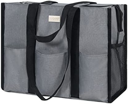 Üst Tasarım İLACE SU DURMAZLI TOTE BAG 13 Dış ve İç Cep, Üst Fermuar Kapama ve Kalın Alt Destek
