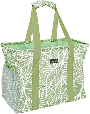 BALEYNE EXTRA LARGE UTILITY TOTE BAG GÖZLENMEK için tel çerçeve ile (MAVİ, 16.5'X14'X10'')