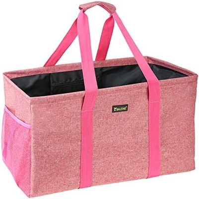 BALEYNE EXTRA LARGE UTILITY TOTE BAG GÖZLENMEK için tel çerçeve ile (MAVİ, 16.5'X14'X10'')
