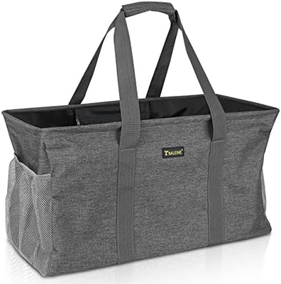 BALEYNE EXTRA LARGE UTILITY TOTE BAG GÖZLENMEK için tel çerçeve ile (MAVİ, 16.5'X14'X10'')