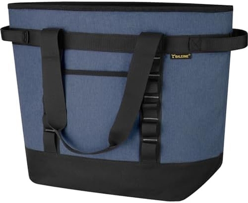Baleine LARGE 36-CAN COOLER BAGS yalıtılmış, PEVA YUMŞUK COOLER TOTE BAG, yalıtılmış GROCERY BAGS WITH ZIPPERED TOP