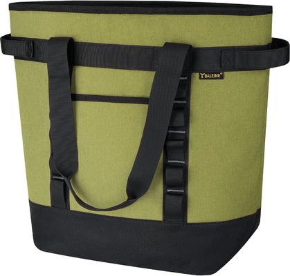 Baleine LARGE 36-CAN COOLER BAGS yalıtılmış, PEVA YUMŞUK COOLER TOTE BAG, yalıtılmış GROCERY BAGS WITH ZIPPERED TOP