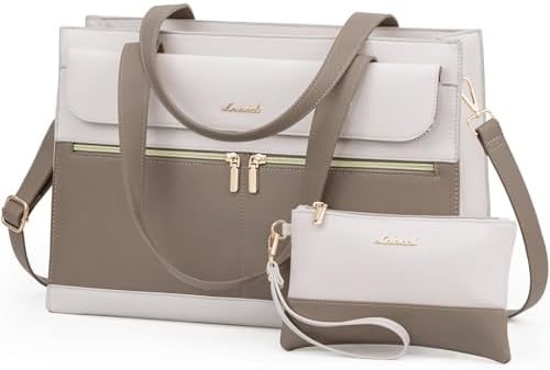 Lovevook KADINLARİN 15.6 inçLaptop TOTE İş Çantası PROFESYONAL deri bilgisayar BREEFCASE Su geçirmez iş