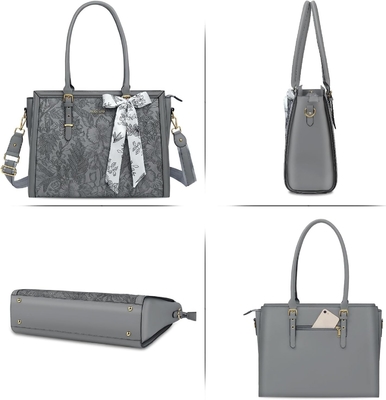 Kadınlar için MOSISO LAPTOP BAG, 17-17.3 inç PU deri TOTE BAG MACBOOK, HP, DELL, ASUS NOTEBOOK ile uyumludur