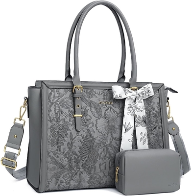 Kadınlar için MOSISO LAPTOP BAG, 17-17.3 inç PU deri TOTE BAG MACBOOK, HP, DELL, ASUS NOTEBOOK ile uyumludur