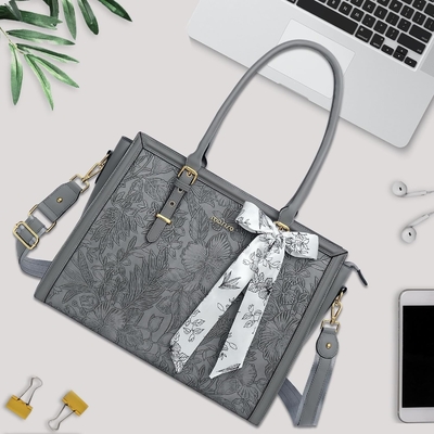 Kadınlar için MOSISO LAPTOP BAG, 17-17.3 inç PU deri TOTE BAG MACBOOK, HP, DELL, ASUS NOTEBOOK ile uyumludur