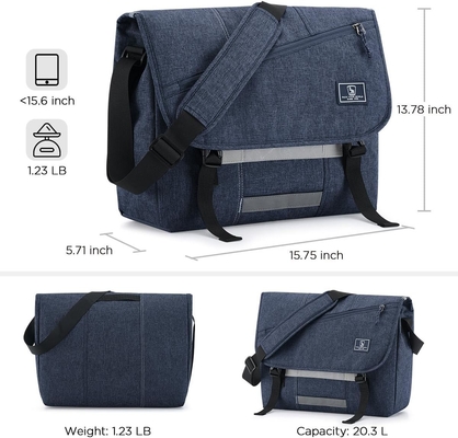 Erkekler için OIWAS Messenger Çantası, 15.6 Inç Laptop Crossbody Çantaları Kadınlar Rastgele Çanta Omuz Çantası Üniversite Seyahat Ofisi