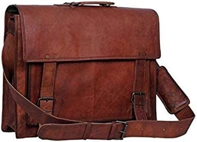 18 inç deri çanta laptop elçi çanta en iyi bilgisayar çanta el yapımı çantalar erkek ve kadınlar için