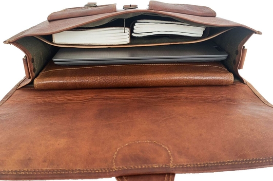 18 inç deri çanta laptop elçi çanta en iyi bilgisayar çanta el yapımı çantalar erkek ve kadınlar için